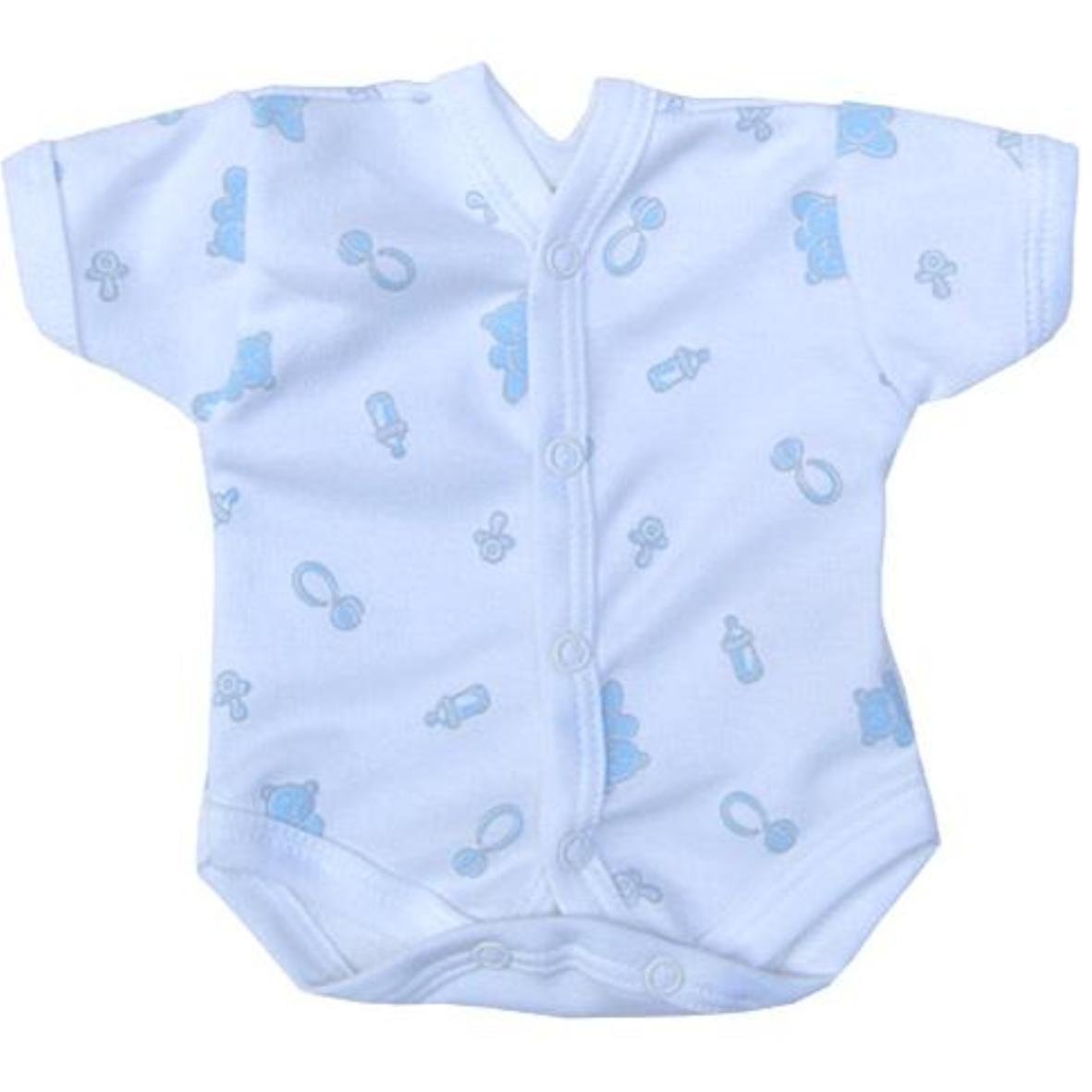 Babyprem Blue Teddy Premature Early Baby Clothes Scbu/Neonatal Bodysuit/Vest 0-7.5Lb Ami 38-44Cm