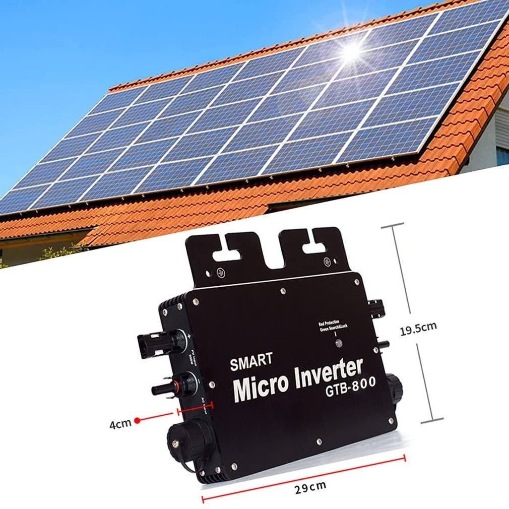 600W/700W/800W Micro-Onduleur Solaire Grid Tie Micro Onduleur Smart Micro Inverter 110V/220V WiFi Solar Grid Inverter Ip65 ImperméAble MPPT Grid Tie Inverter Efficacité 99,5%