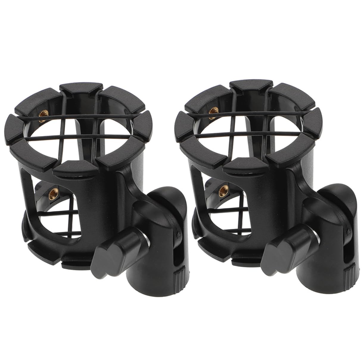 ULDIGI 2Pcs Mic Vibration Shock Mount Clips for Condenser Microphones Stable Holder for Recording Studios Stages Offices Conferences