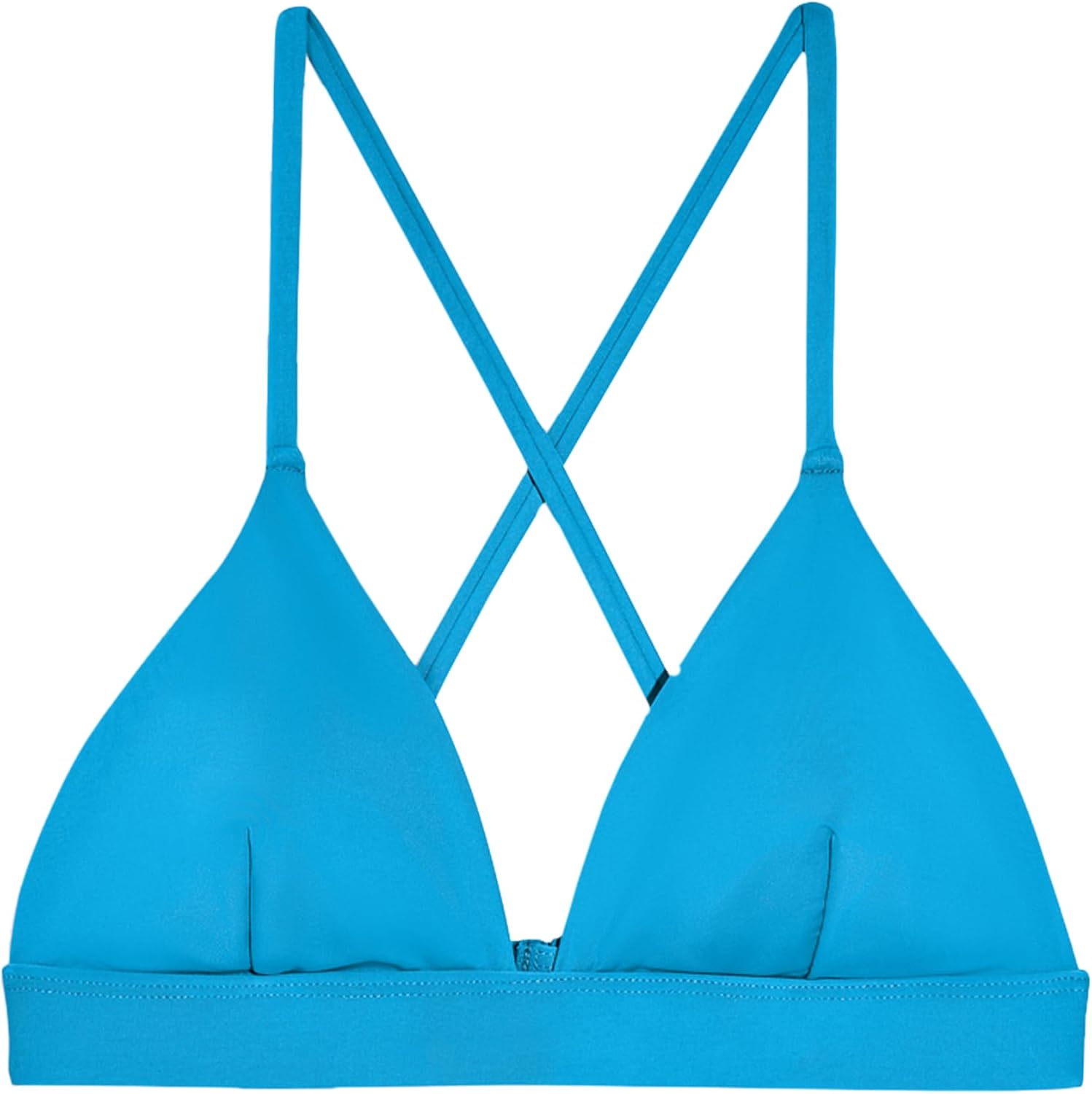 KNIX Teen Girls Triangle Bikini Top – UPF 50+ Swimwear, Removable Cups, Adjustable Fit