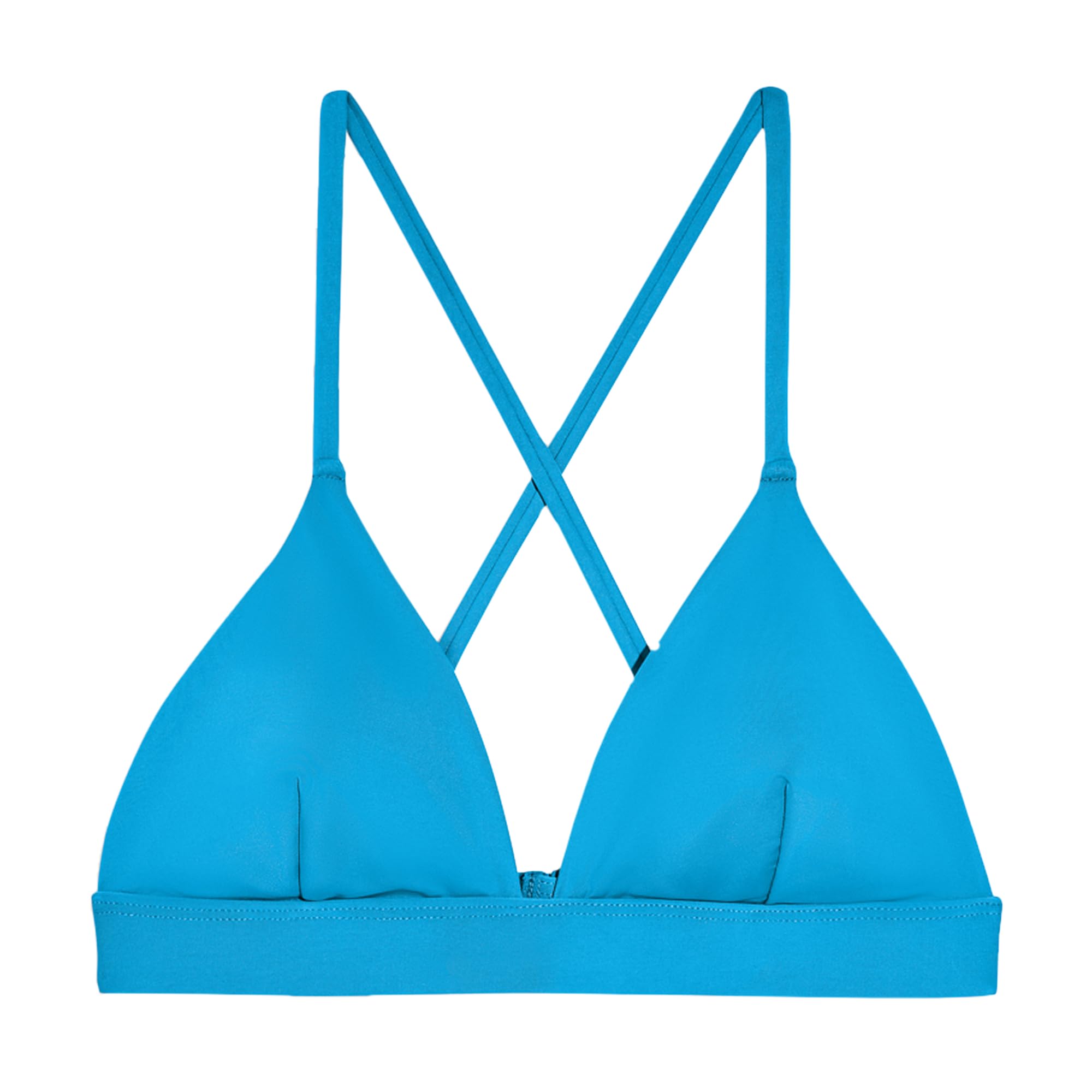 KNIX Kt - Parte superior de bikini triangular para adolescentes, tela UPF 50+, copas extraíbles, lavable a máquina