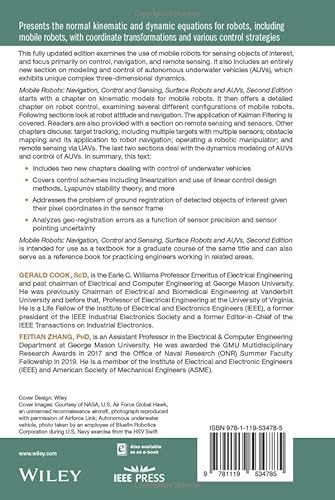 Mobile Robots: Navigation, Control and Sensing, Surface Robots and Auvs