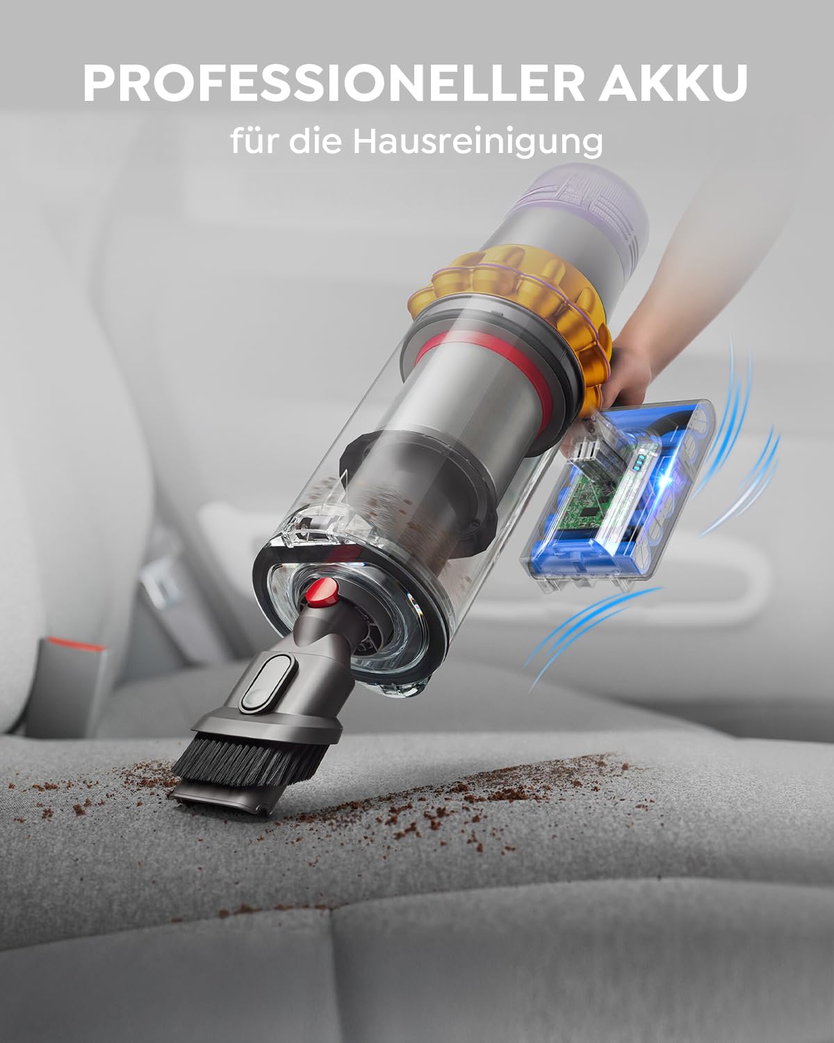 FLYLINKTECH Ersatz Batterie Sesrie Vakuumreiniger V8-6000mAh für SV10 Absolute Animal Fluffy Animal Exclusive Trigger 967834 05 Staubsauger mit 2*Filtern Reinigungsbürste Schraubendreher 3*Schrauben
