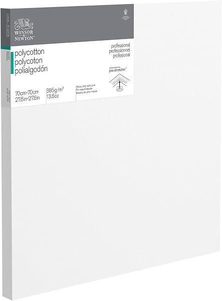 Winsor & Newton Classic 3 Module Primed Frame 350 g/m², Bar Thickness 19 mm, Cotton, White, 20 x 50 cm - 4