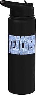 Teacher Varsity Lettering for Back To School And Classroom Stainless Steel Insulated Water Bottle