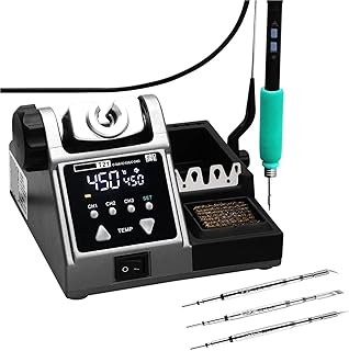 Soldering Stations, T21 Soldering Station Compatible Original Soldering Iron Tip 210/245/115 Handle Control Temperature Welding Rework Station(SUGON T21-C210-3PCS)
