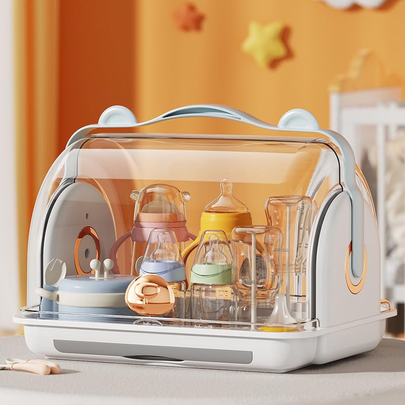 Image of YOGYG Bottle Drying Rack Baby Bottle Drying Rack Vertical Baby Bottle Drying Rack Bottle Dryer Rack Baby Things for Newborn Large Capacity