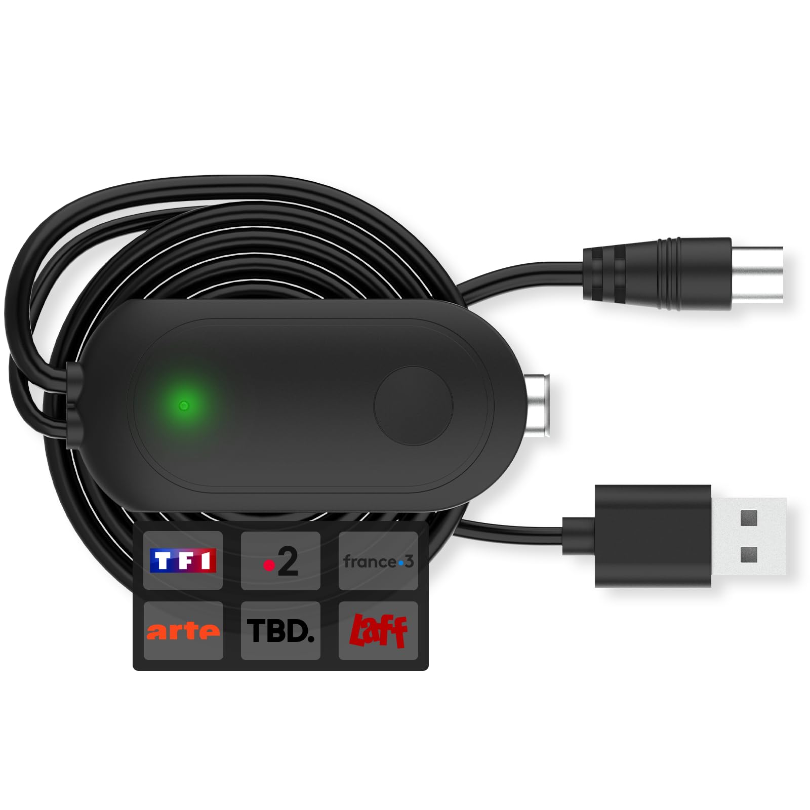 Amplificateur de Signal TV Booster TNT HD 4K avec Filtre 4G Intérieur Extérieur