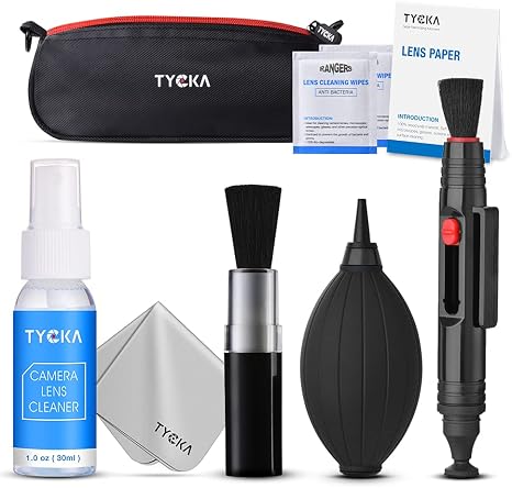 TYCKA Camera Cleaning Kit TK004 (with Waterproof Bag), 30ml Non-Toxic Alcohol-Free Cleaning Solution, Improved uni-Body air Blower, Microfiber Cleaning Cloth for DSLR, Lens and Electronics: Buy Online at Best Price in UAE