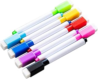 Marcadores de quadro branco,ERYUE Conjunto de marcadores de quadro branco de 8 cores com tampa de borracha para escritório em casa portátil de baixo odor para quadro branco/quadro branco/plástico/porc