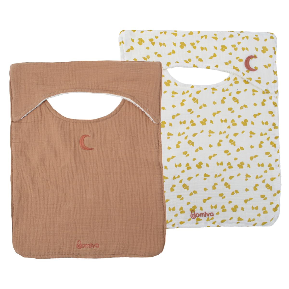 DOMIVA - Pack of 2 American Bibs - 3/24 Months Honeymoon - Savannah