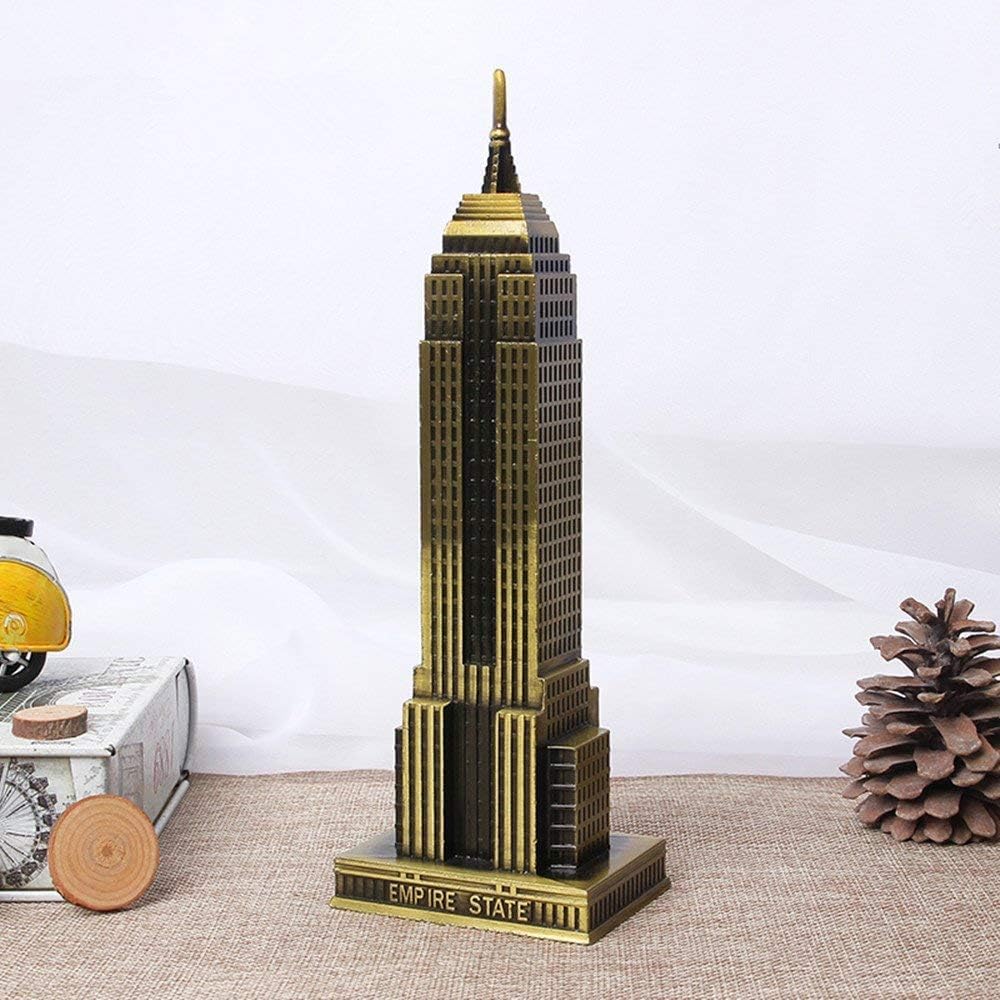Empire State Building New York Model, Replica, Monuments, Decorative Showpiece, Antique Finish (18 cm) (9 Inch)