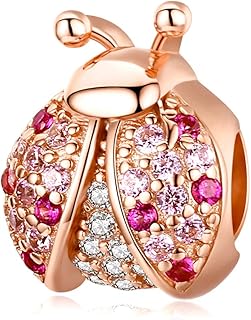 Ladybug Charm 925 Sterling Silver Insect Charm Animal Charm Birthday Charm for Pandora Charm Bracelet