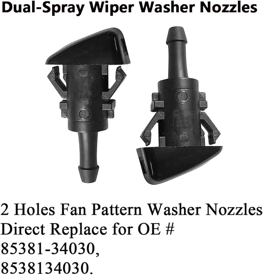 Amazon.com: 85381-34030 Premium Wiper Washer Nozzles Fit for Amazon.com: 85381-34030 Premium Wiper Washer Nozzles Fit for