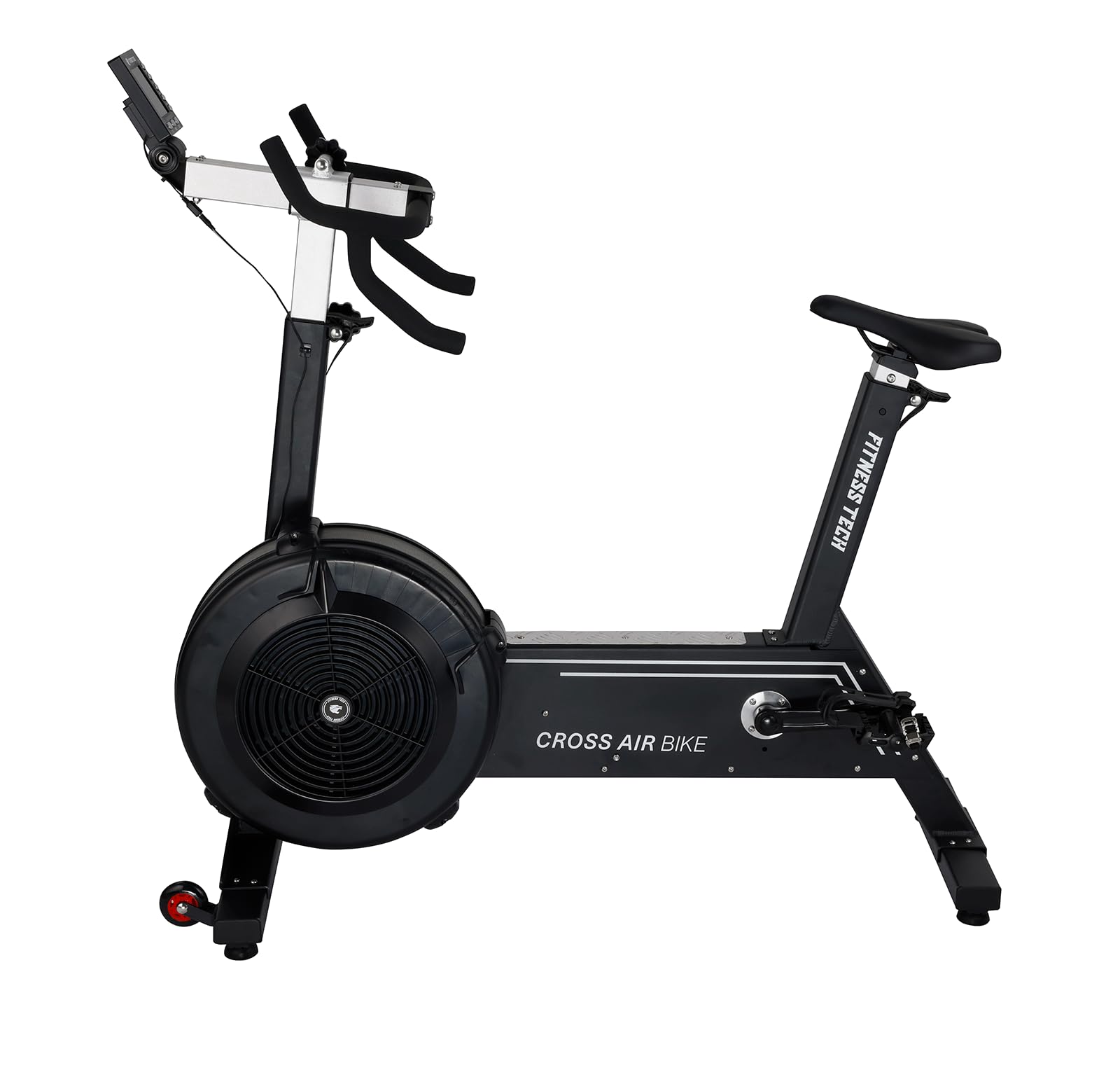 Bicicleta Estática Cross Air Bike Profesional | Sistema de Resistencia por Aire, 10 Niveles de Resistencia, Cardio de Alta Intensidad, 34 Kg