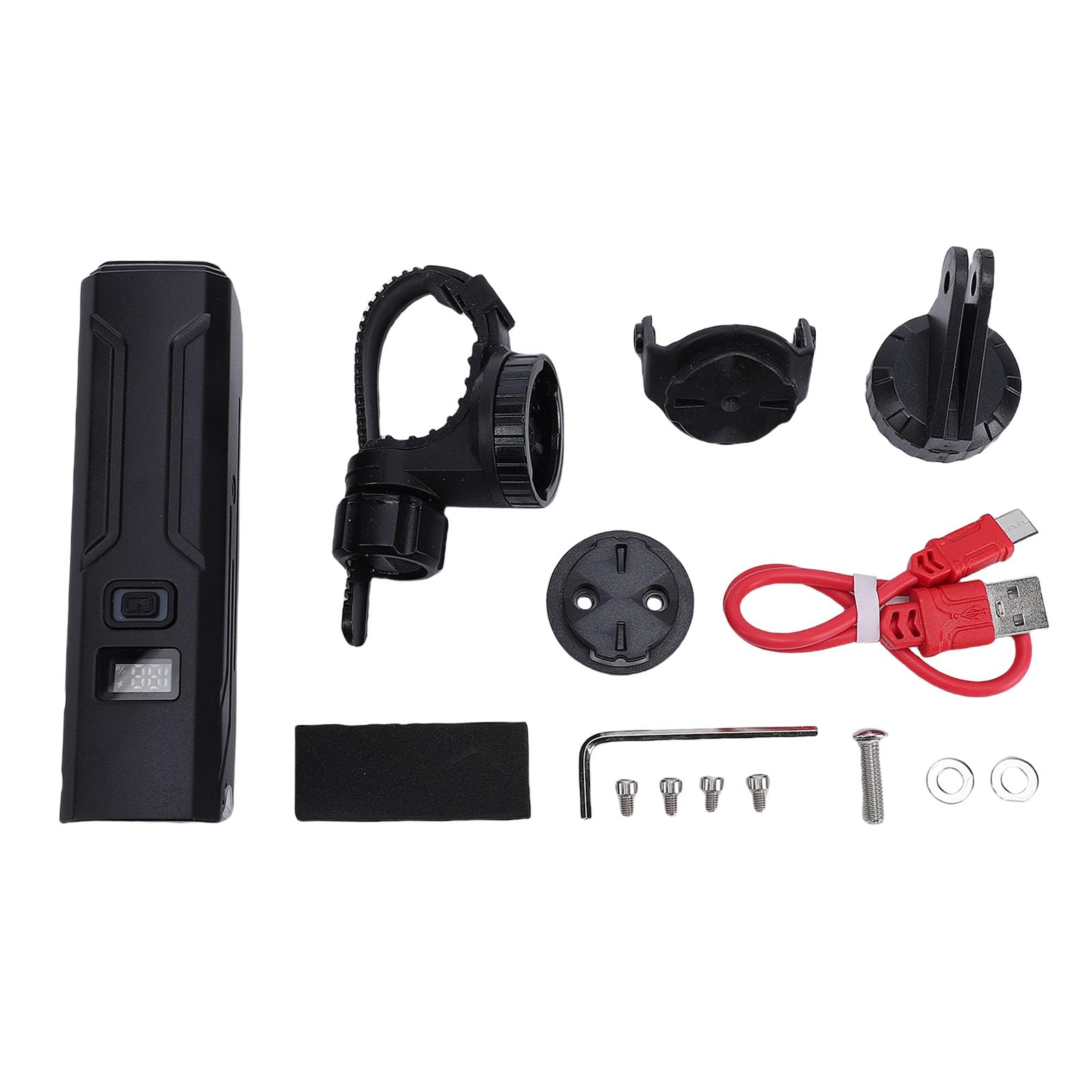 Luz de bicicleta frontal para ciclismo nocturno con faro recargable 8