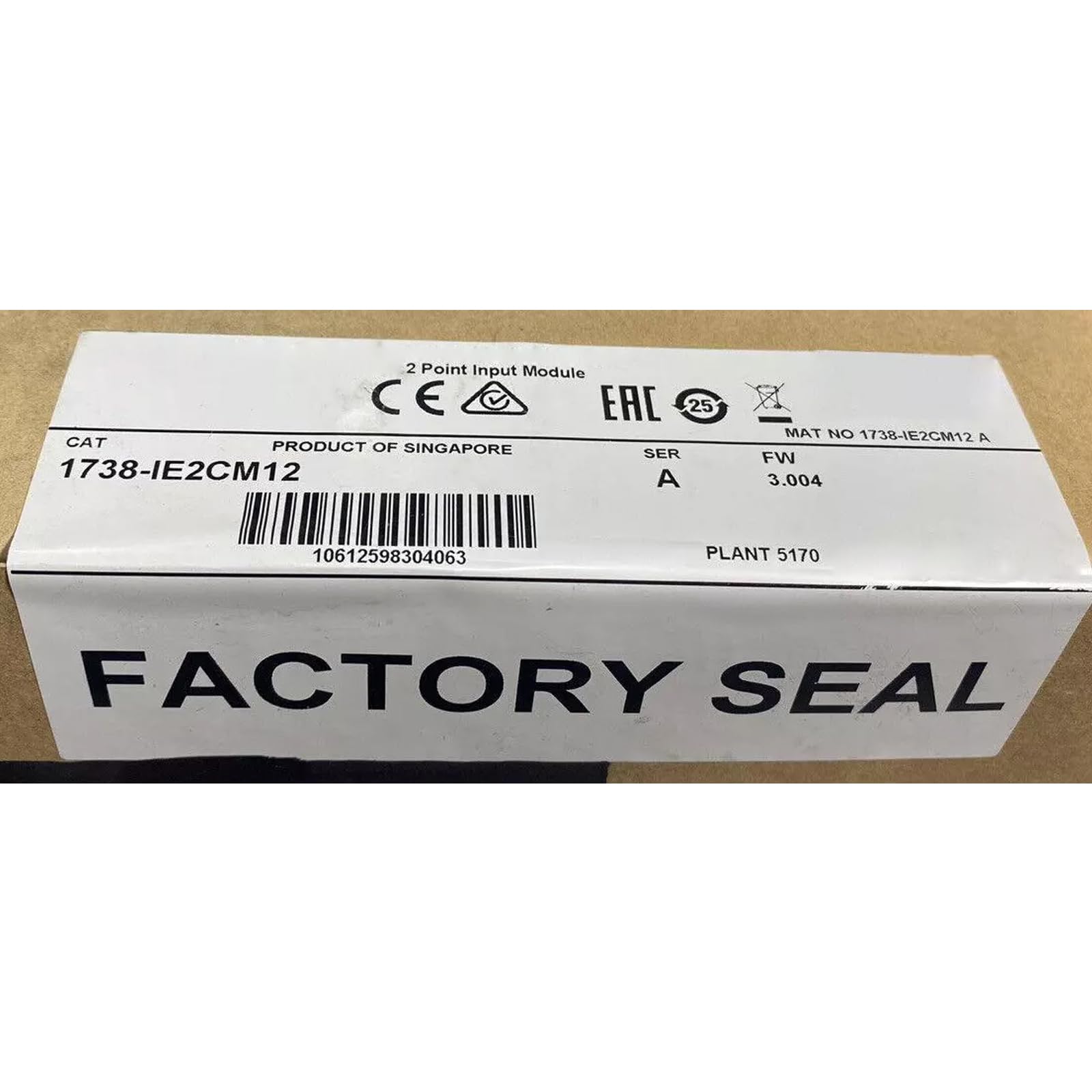 SMOCONE 1738-IE2CM12 New and Sealed in Box 1738IE2CM12 1-Year Warranty
