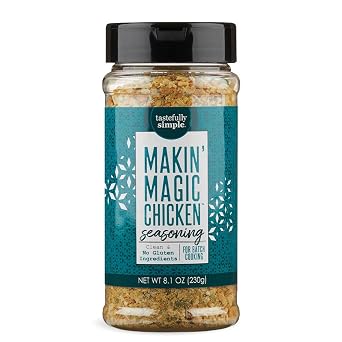 Tastefully Simple Makin Magic Chicken Seasoning for Grilling, Frying, Baking, and More, Clean, Keto, and Paleo, No Gluten Ingredients, 8.1 Ounce
