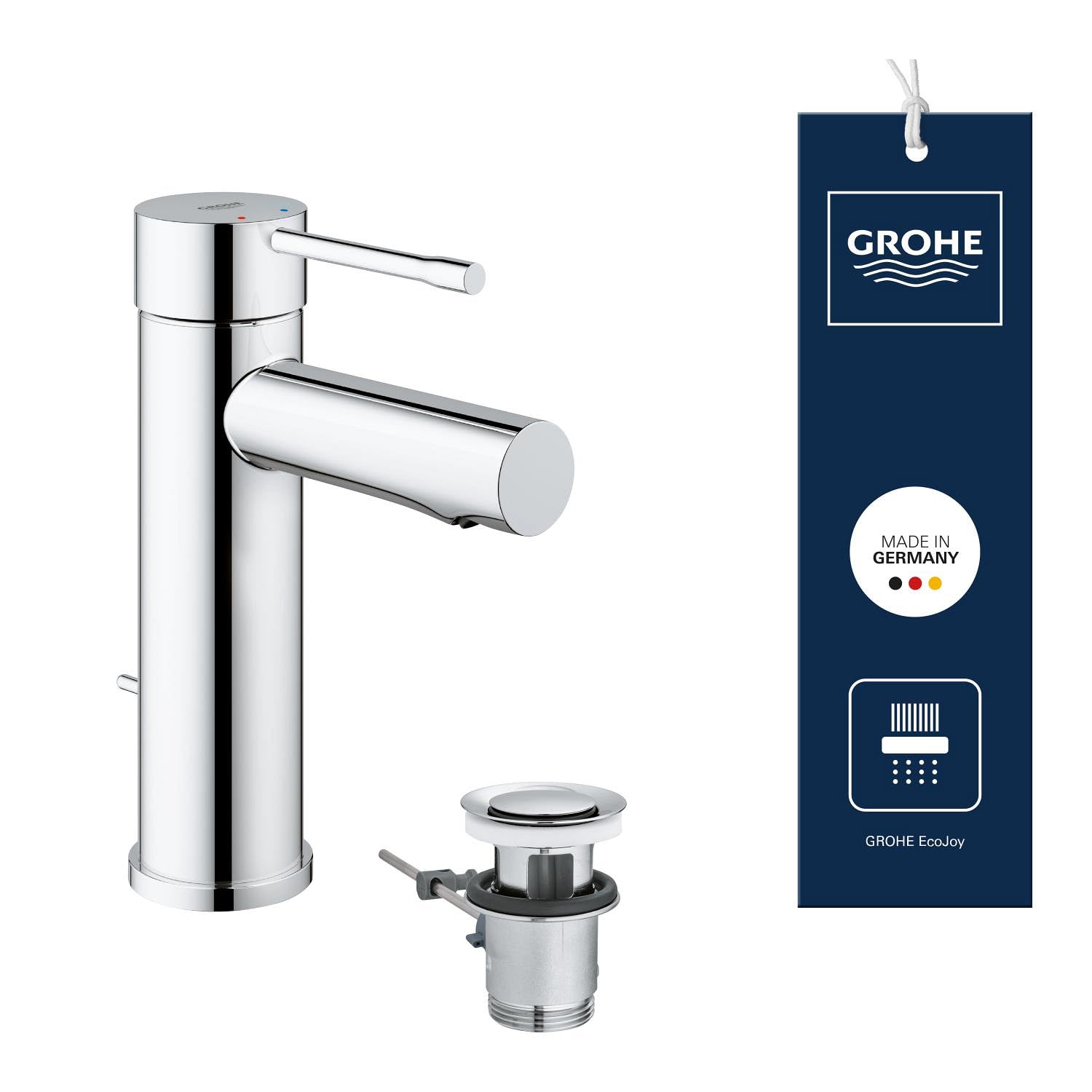 Grohe Essence Basin Mixer Tap 1/2" Small Size (32898001) from B&Q