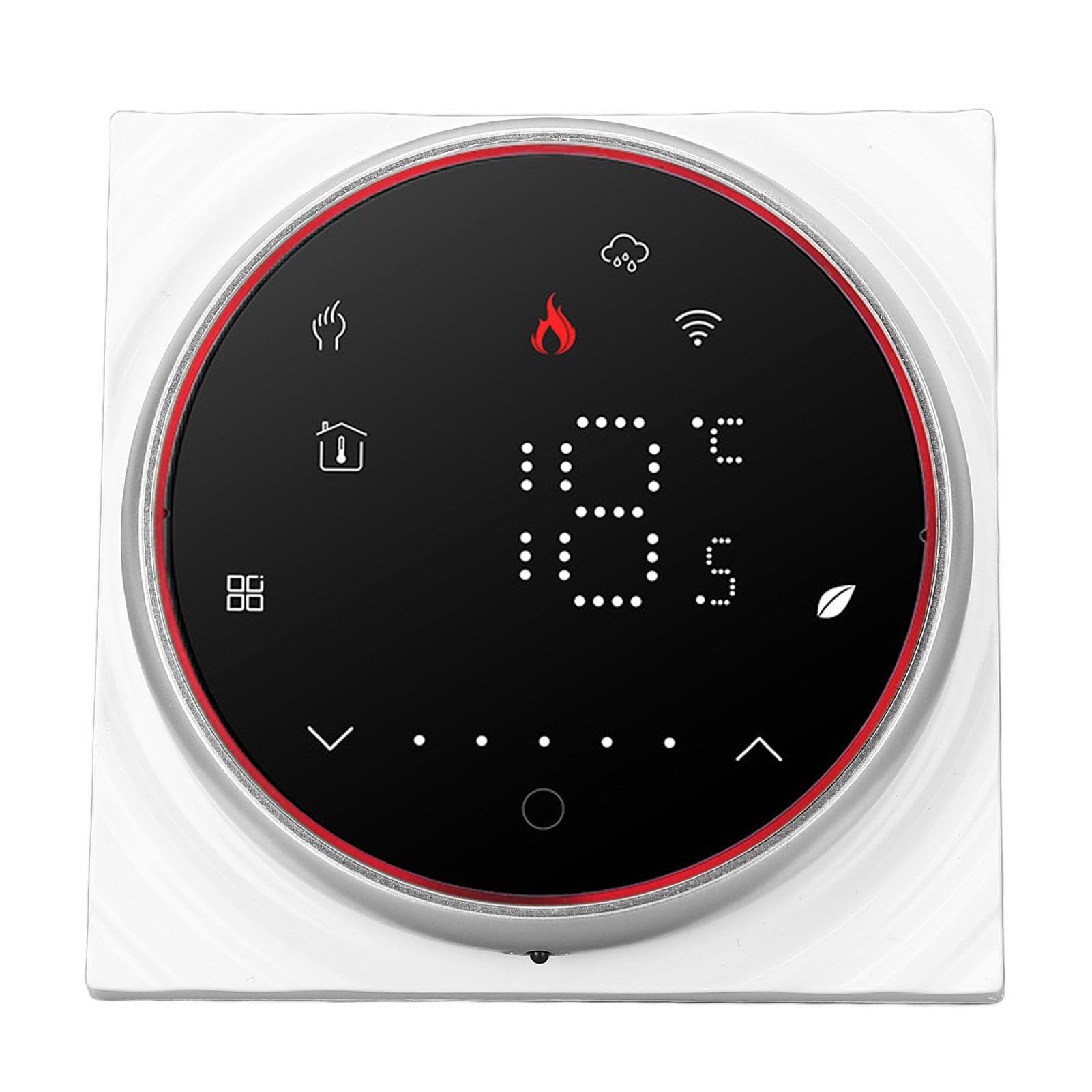 Generic Smart Home Thermostat, Wysoka dokładność 1 dzień 6 Okres Programowalny 5+1+ Tryb Termostat Domowy AC 95–240 V dla urządzeń Gospodarstwa Domowego (BLACK)
