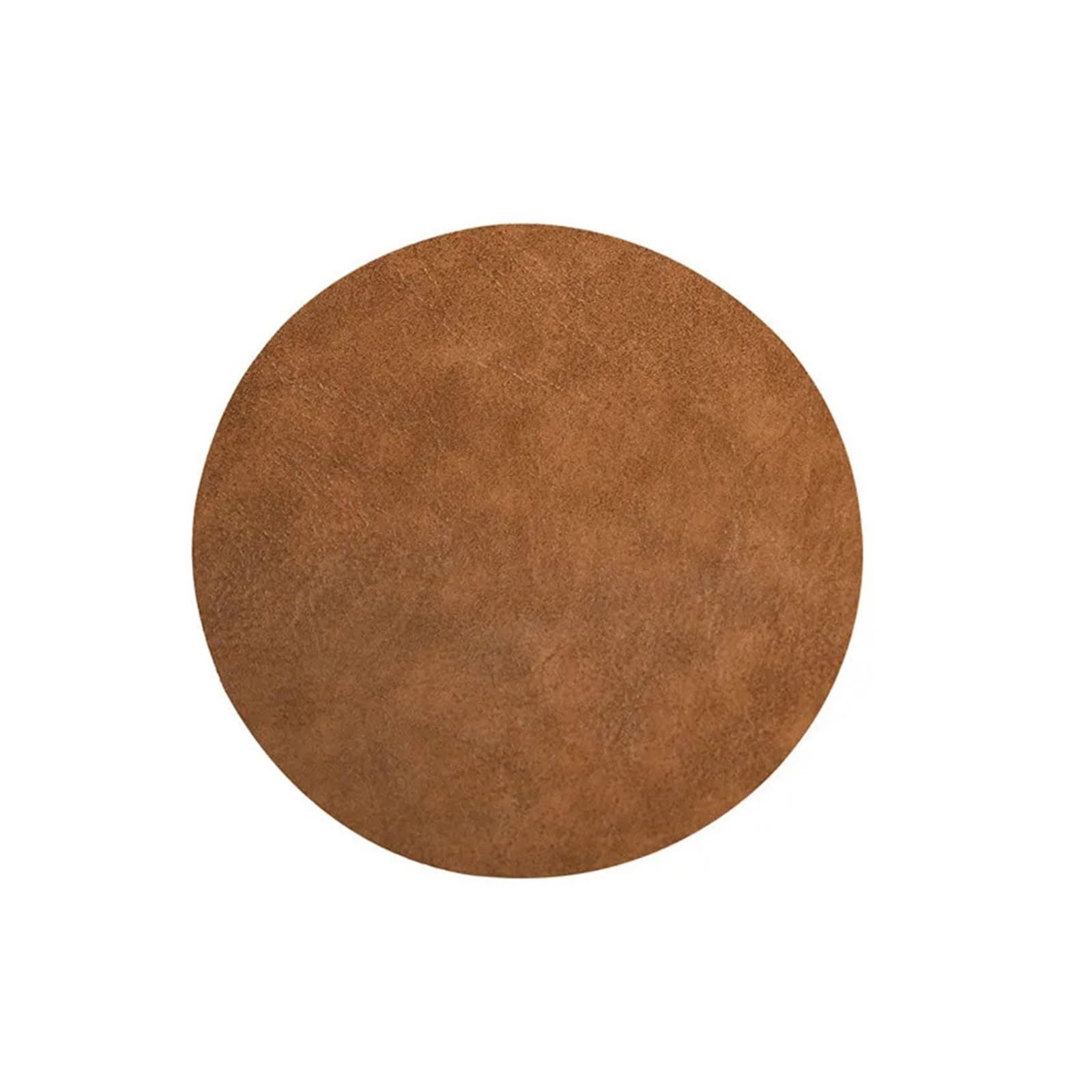 Classic Leather Coaster Nordic Style INS Leather Tea Coaster Hotel Furniture Irregular Waterproof Insulation Pad (Color : C Dark brown, Size : 1 x Coaster)