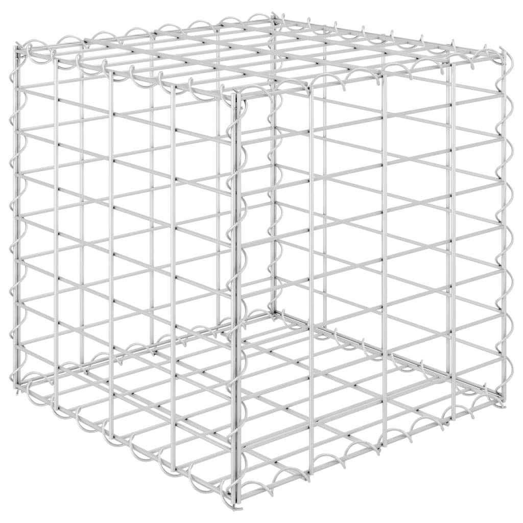 Yumeng Würfel-Gabionen-Hochbeet, Palettenrahmen, Hochteich, Gemüsebeet, Kräuterregal Balkon, Blumenbeet, Kräuterspirale, Tomatenbeet, Pflanzhochbeet, Stahldraht 40x40x40 cm