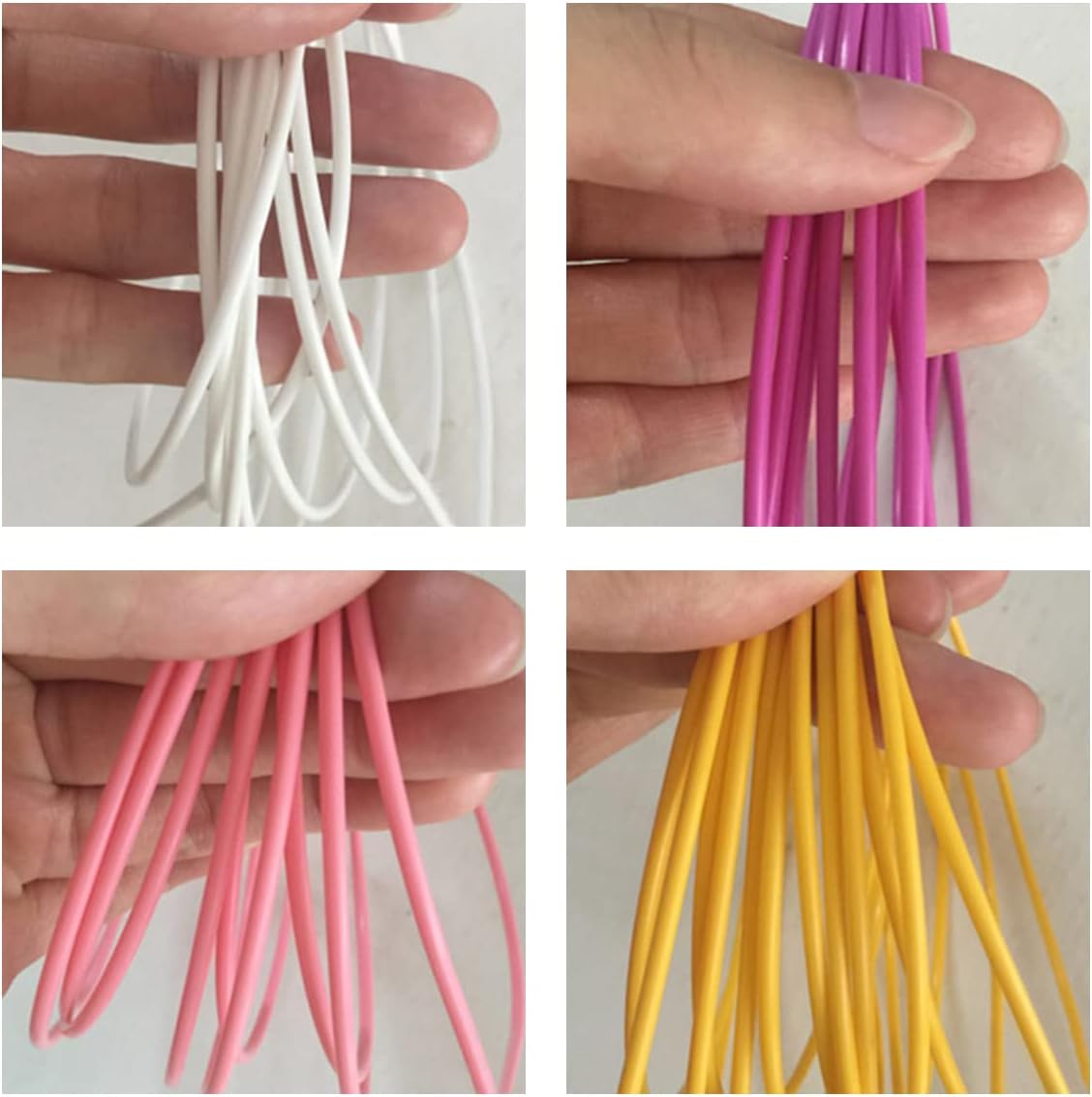 Queenbox 500g(60m) Synthetic Rattan Weaving Material, 2.5mm Width Solid Round Plastic PE Rattan for Knit Repair DIY Art & Craft Making Handmade Storage Basket, 04