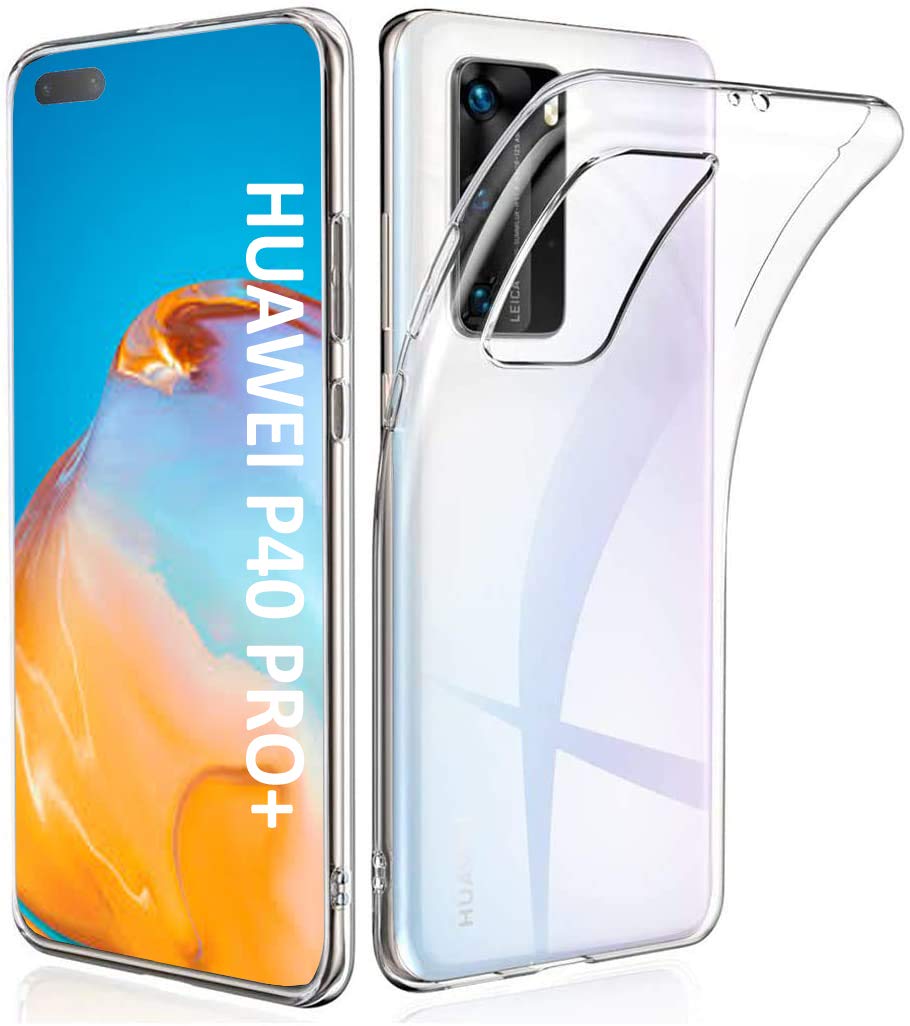 Clear Protective Case For Huawei P40 Pro+ - Transparent TPU Shockproof Cover