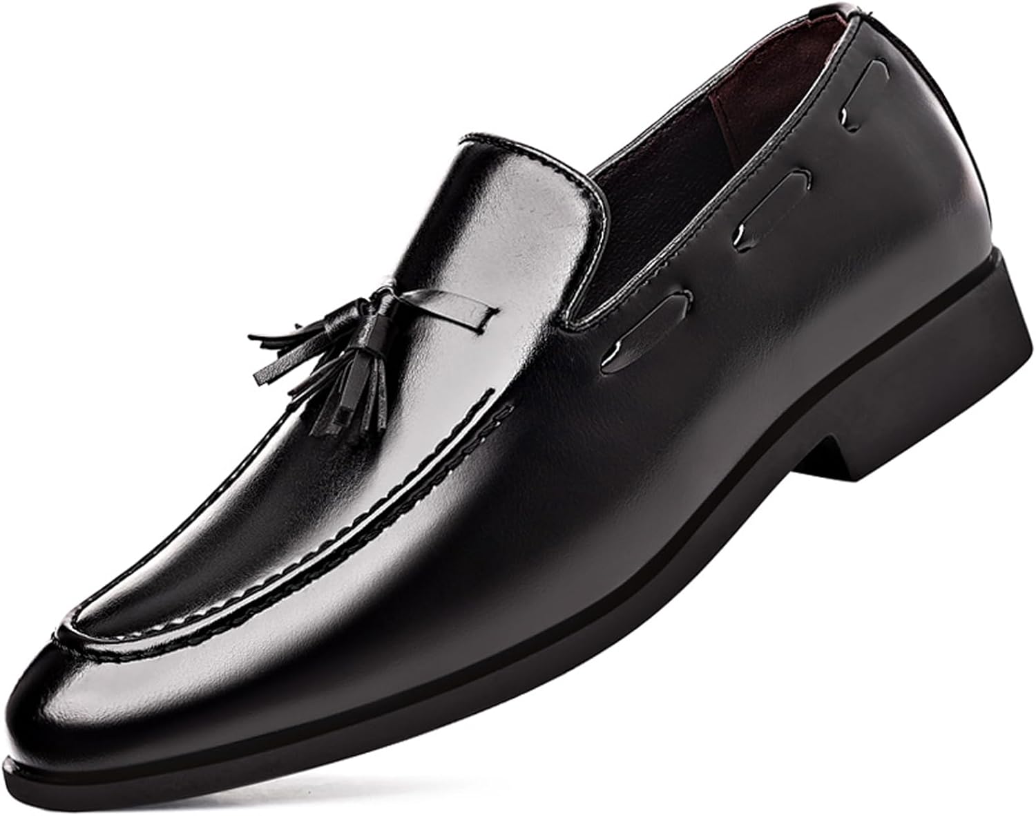 Men's Fashion Loafers - Leather Slip-On Comfort