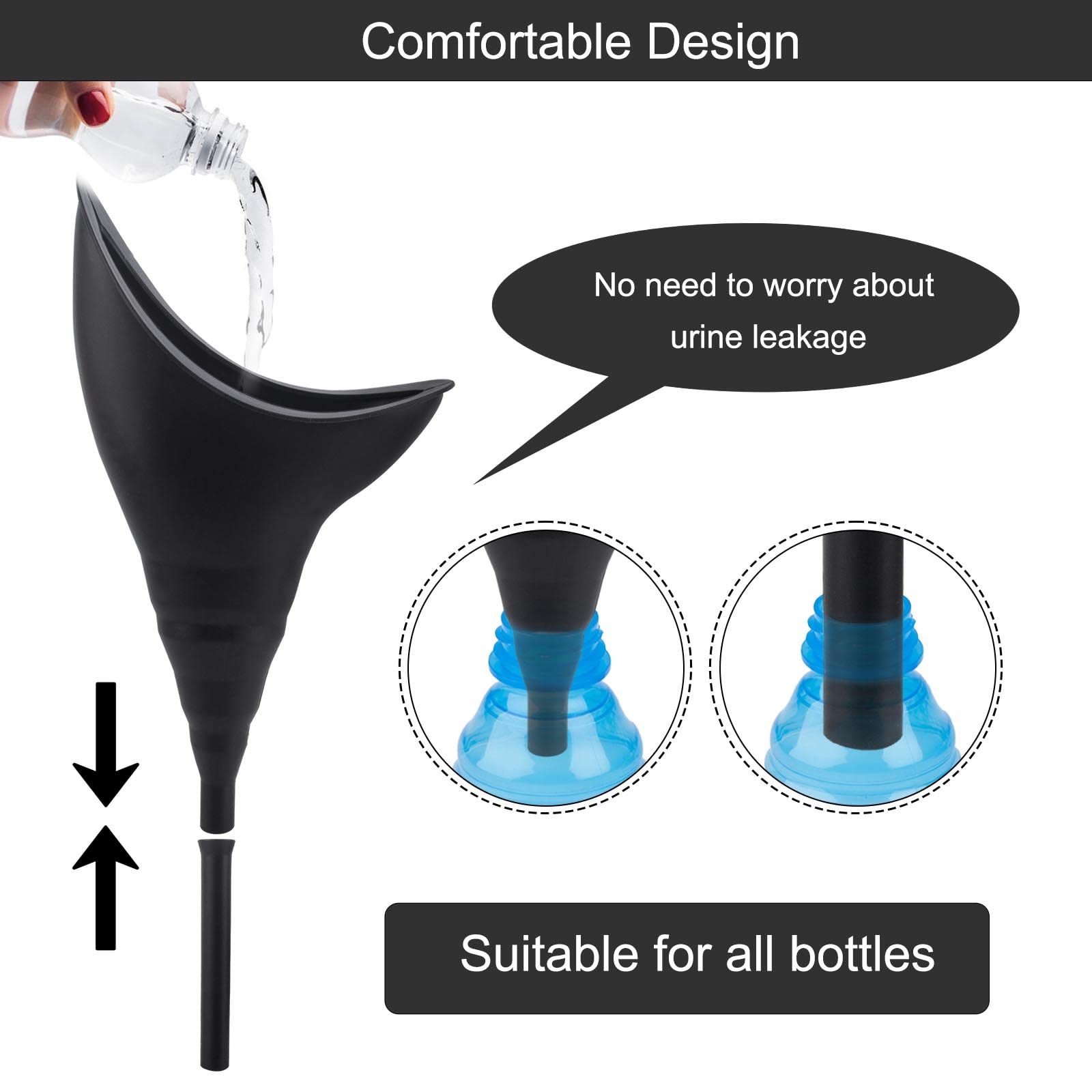 Orinatoio Donna Portatile - Imbuto Silicone Medico Per Campeggio E Trekking - Foto 8