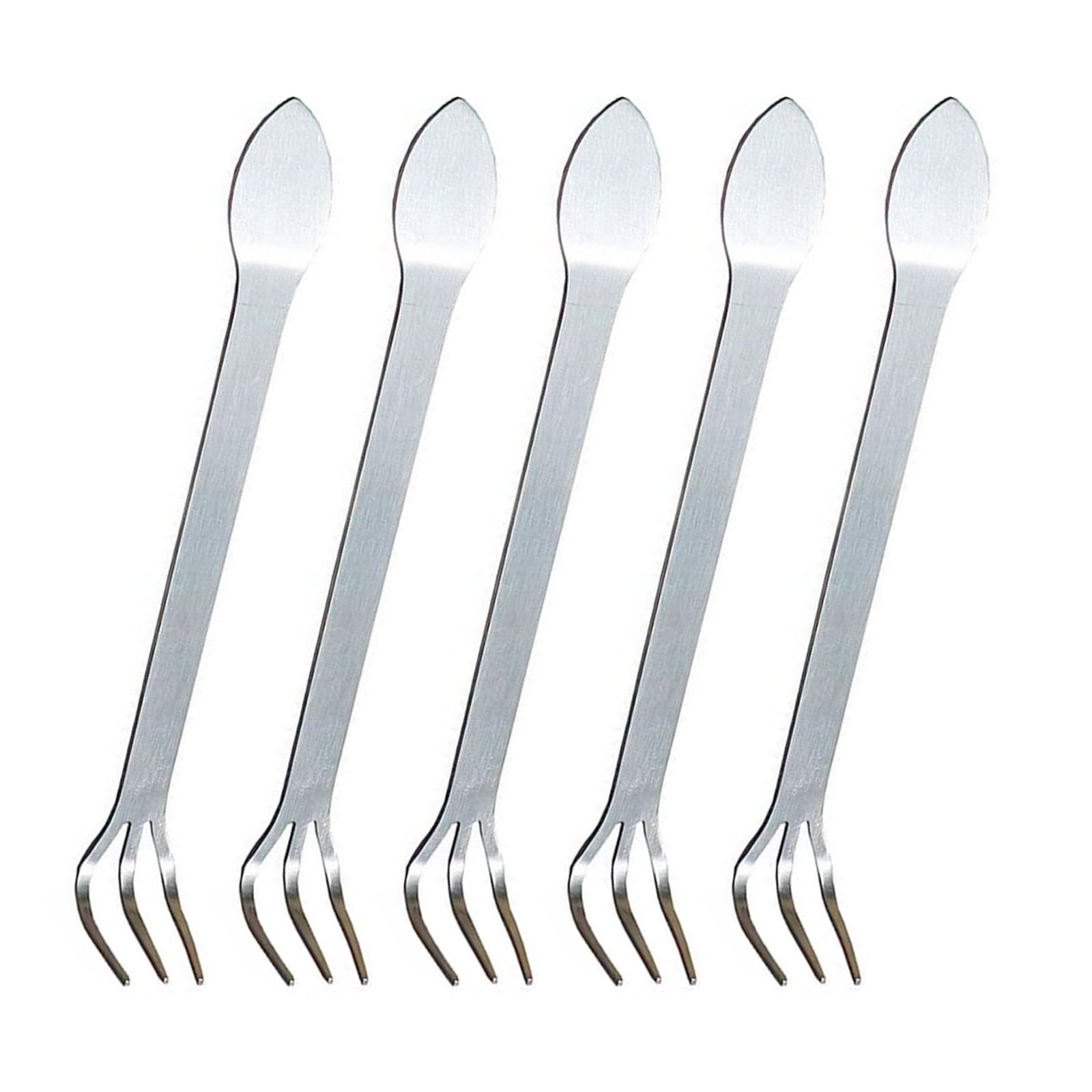 Libgiubhy Stainless Steel 3 Prong Root Rakes Pick Set Bonsai Tool Root Pick Rakes Gardening Tool Loosen Soil Rakes Tool