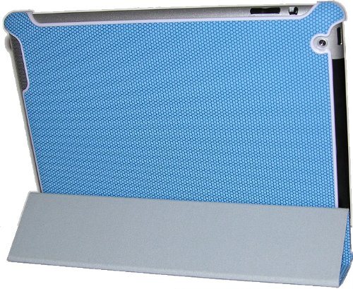 Funda Smart Cover Mod. Football Celeste con soporte Stand para iPad 2 y New iPad 3 + Protector de pantalla gratis