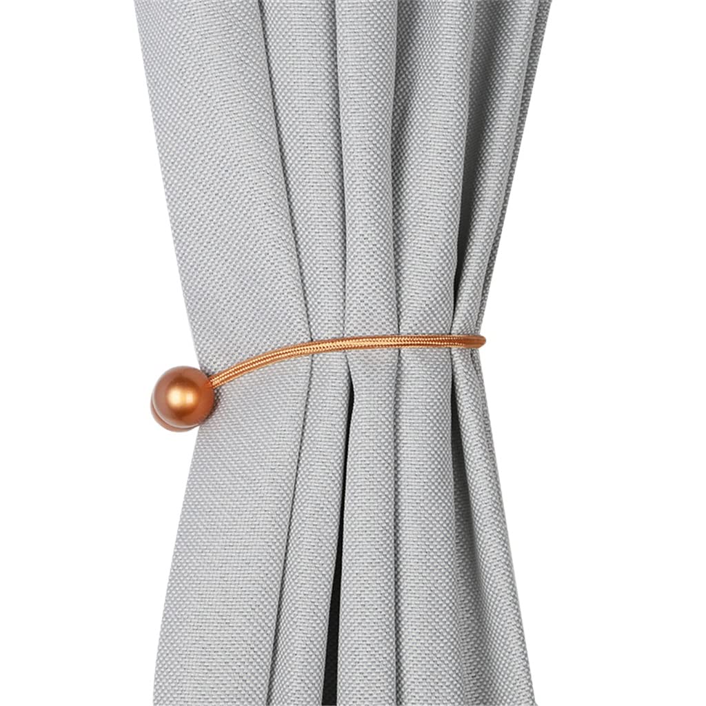 4 Pcs Clip de Rideau Magnétique Décor À La Maison Rideaux Titulaire Embrasse Boucle Boule Suspendue Boucle Attache Arrière Rideau Accessoires (Couleur : A, Taille (A comme Le Montre l'image)