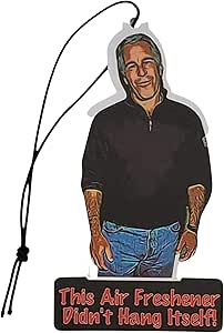 Amazon: Jeffrey Epstein Air Frreshener (2 Pack) : Automotive