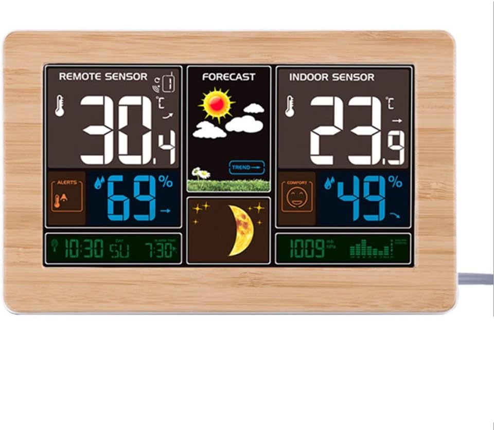 Alarm Clock with Weather Stations Wireless Weather