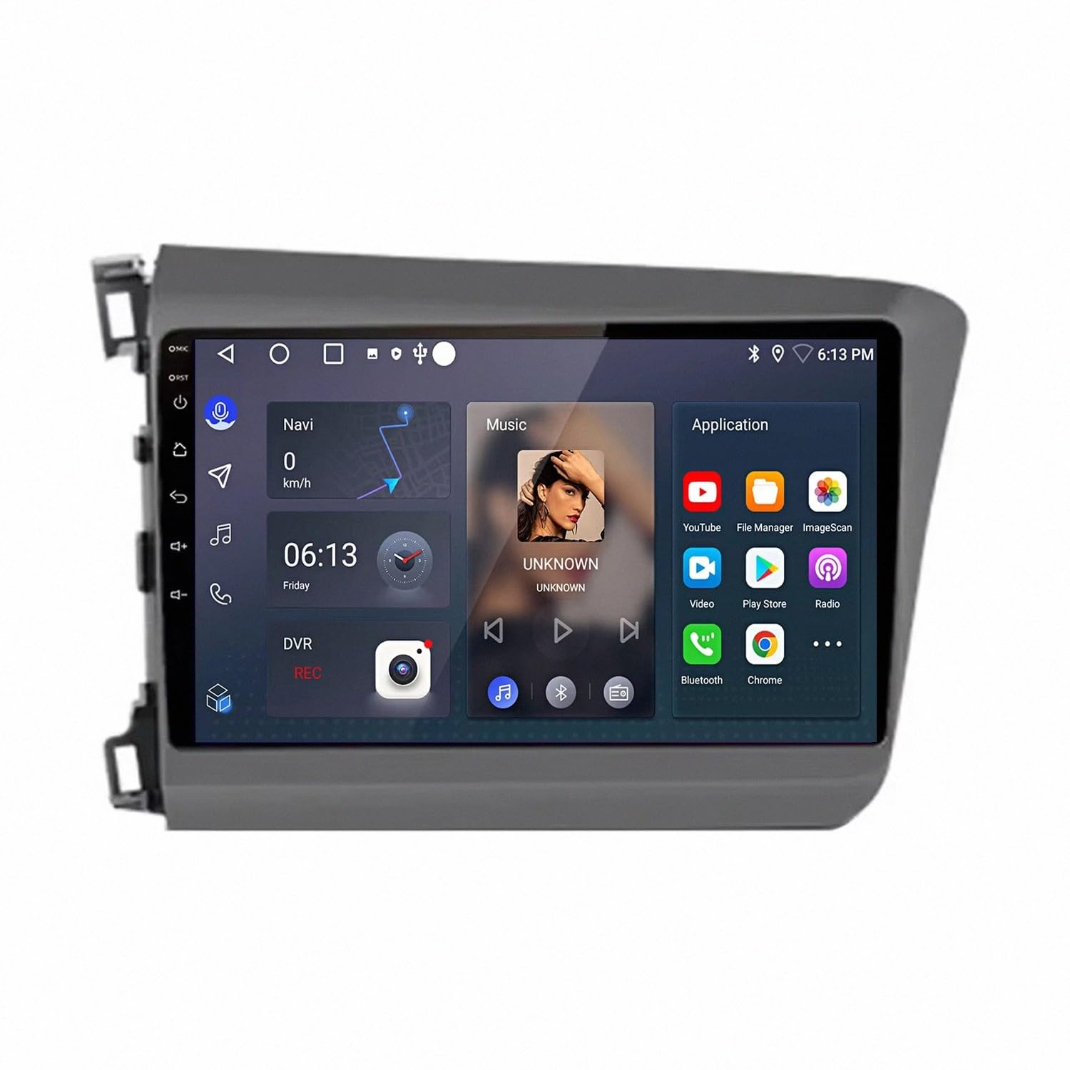 Autoradio Car Navigation per Honda Jazz 2002-2007 Bluetooth, Ips Touchscreen Radio con Siri/Vocale/Gps Navigazione/Musica Online/Mirror Link, 4 Nucleo 2G+32G