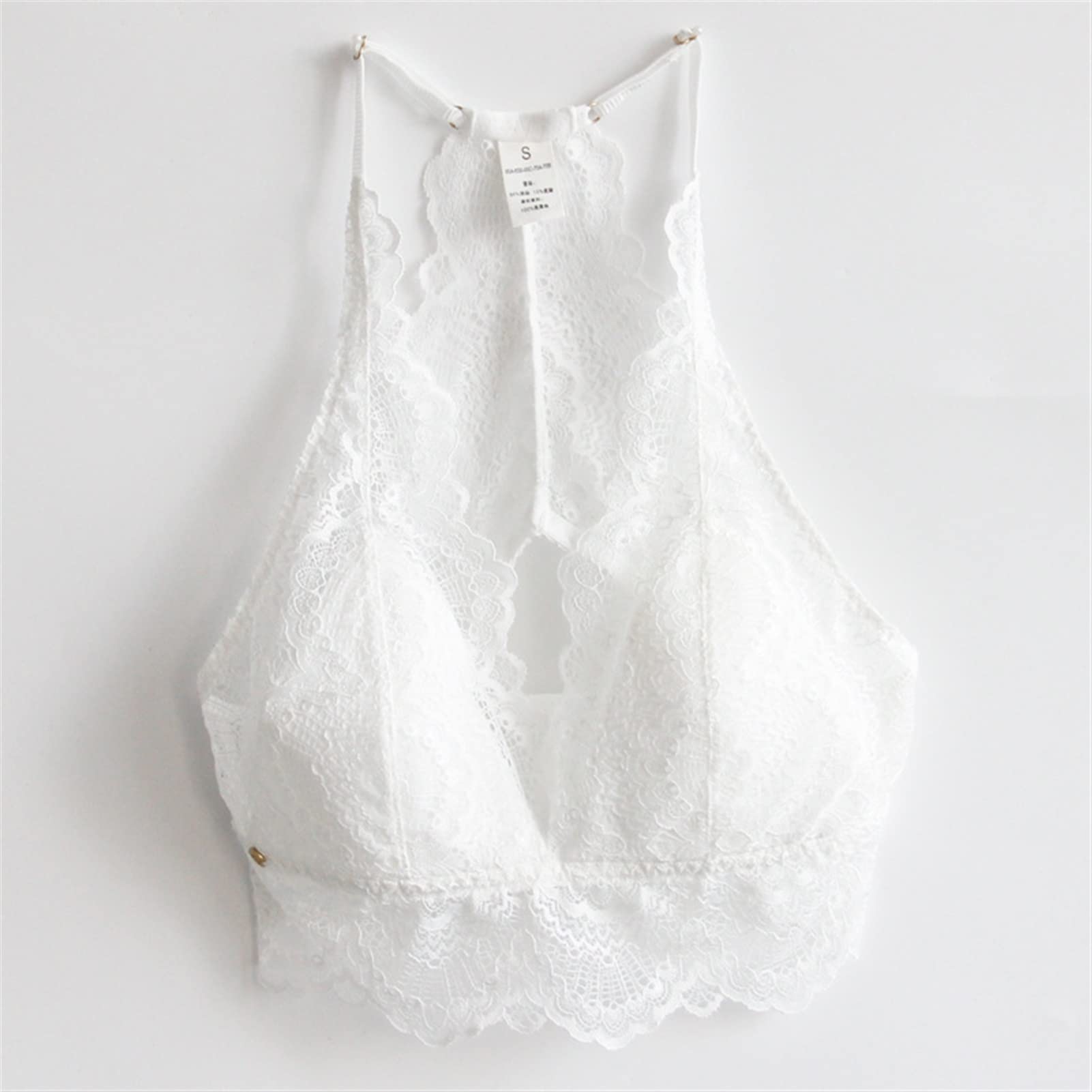 Sujetadores Bandeau de Seda Morera para Mujer, Bralette de Encaje Trasero de Belleza Francesa, Camisetas sin Mangas, Ropa Interior Fina de Tubo de Verano