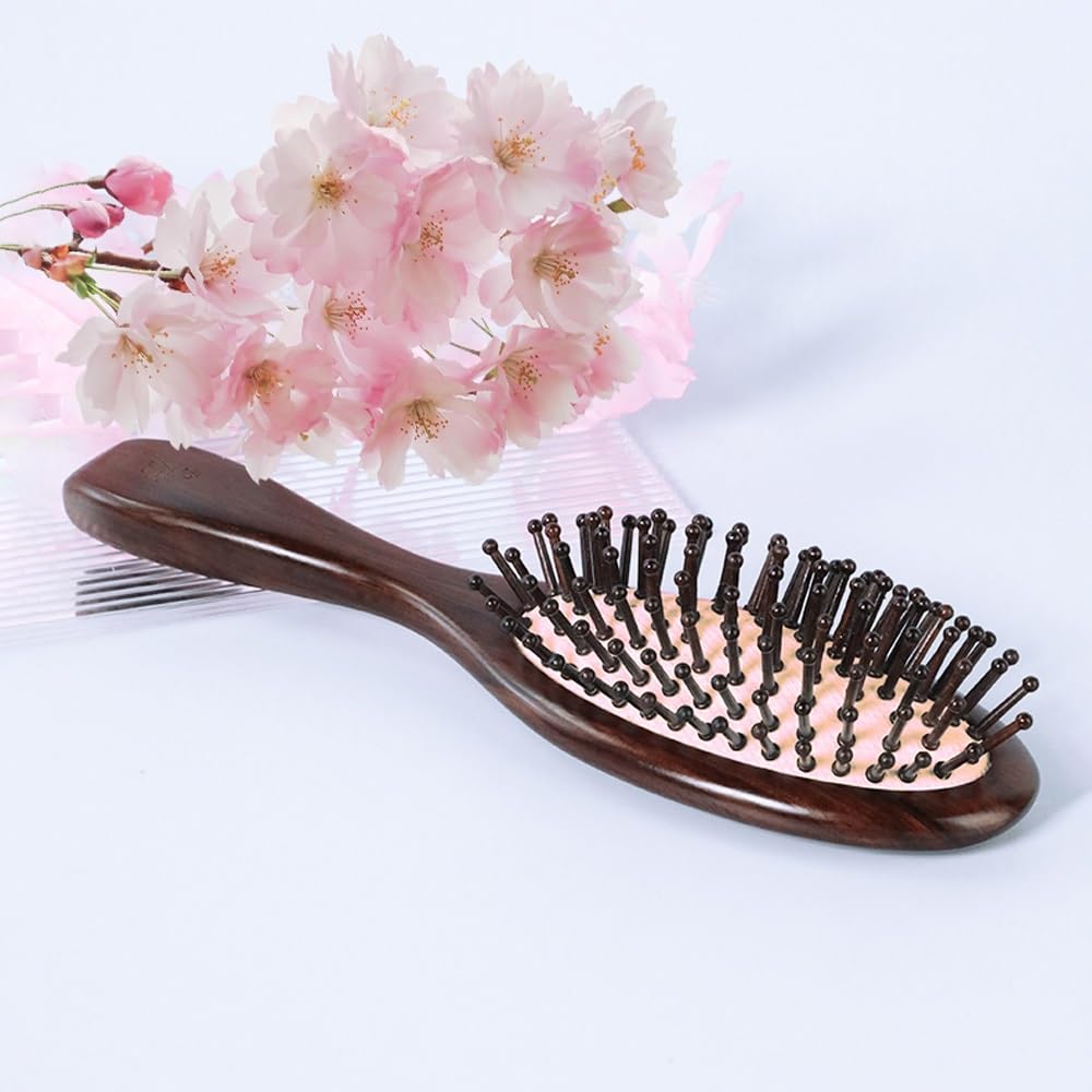 Cepillo de pelo, cepillo de pelo de paleta para mujeres y hombres, cepillo de pelo para cabello húmedo/seco, alisador de masaje, desenredado, cepillo diario para mejorar el brillo y la salud