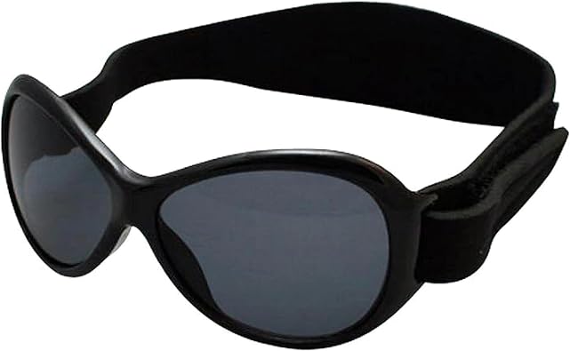 BANZ Baby Retro Kidz Oval Sunglasses with Strap - 2-5 Years Toddler Sunglasses 100% UV Eye Protection With Glare Reduction