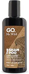 GO. Man Shampoo Cabelo E Barba Go Mr Wild Hidratação Intensa Alta Espumação Ultra Condicionante Fragrância Amadeirada Fresh Go Man