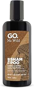 Shampoo Cabelo e Barba GO Mr Wild, hidratação intensa, alta espumação, ultra condicionante, fragrância amadeirada fresh, GO Man