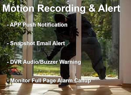 Miniatura 5 de Sistema de cámara de seguridad 101AV 16CH 1080P HD H.265H.264 2 en 1 DVRNVR, HD-TVICVIAHDIP, salida de video HDMIVGABNC, aplicaciones de teléfono