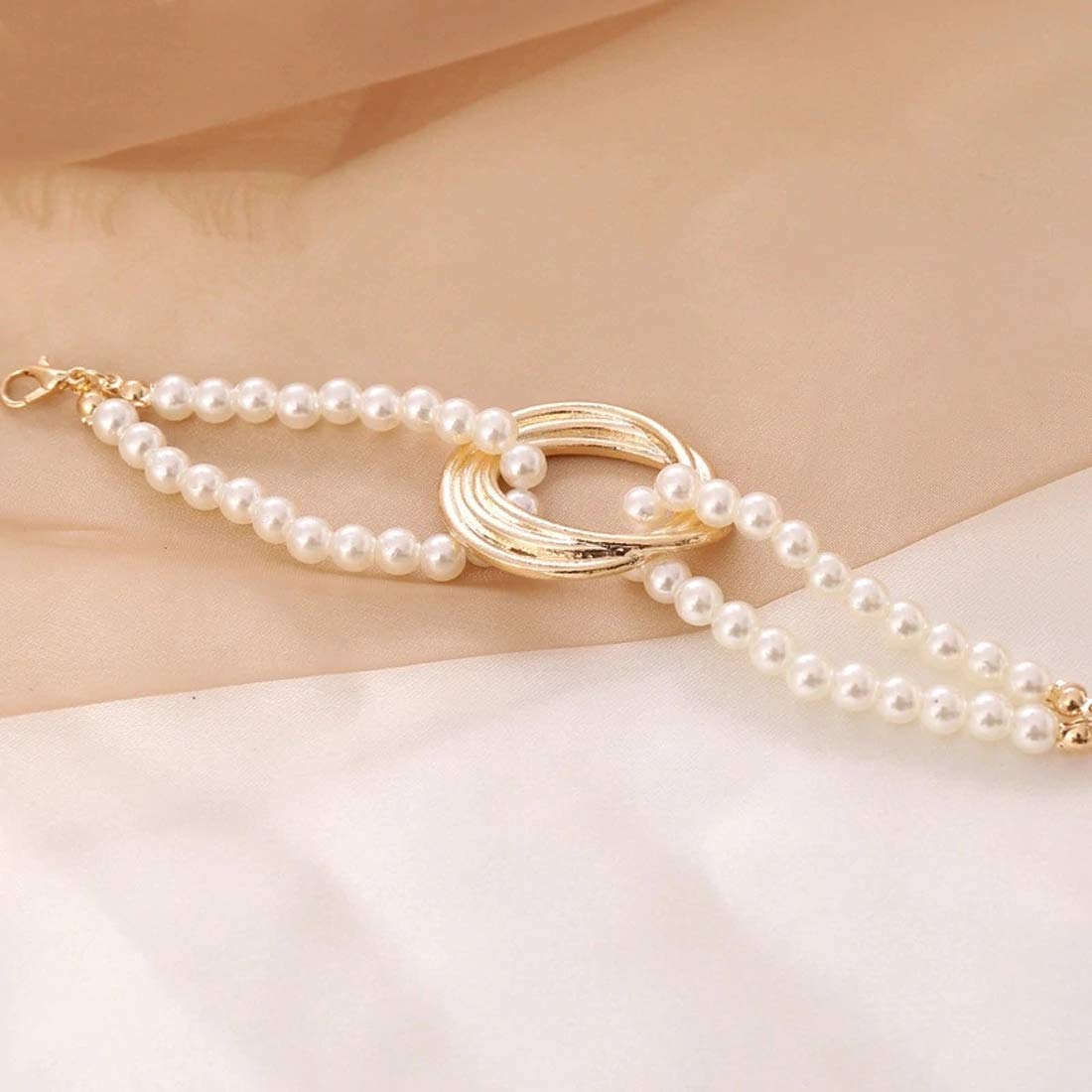 Layered Necklace with Plated Jewellery