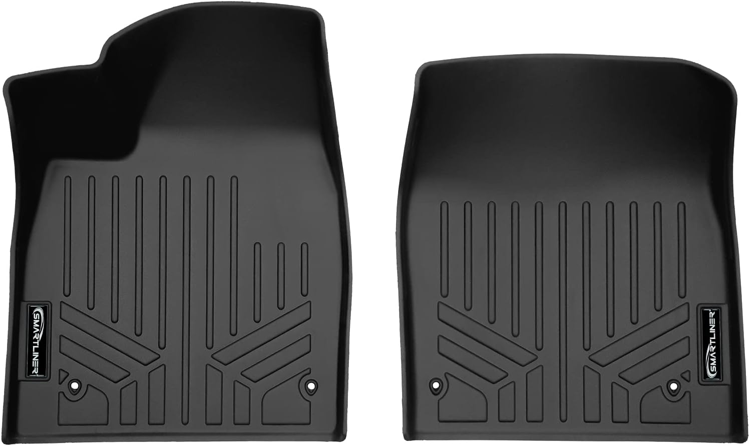 SMARTLINER Custom Fit All Weather 2 Row Floor Mat Liner Set Compatible with 2022-2024 Kia EV6