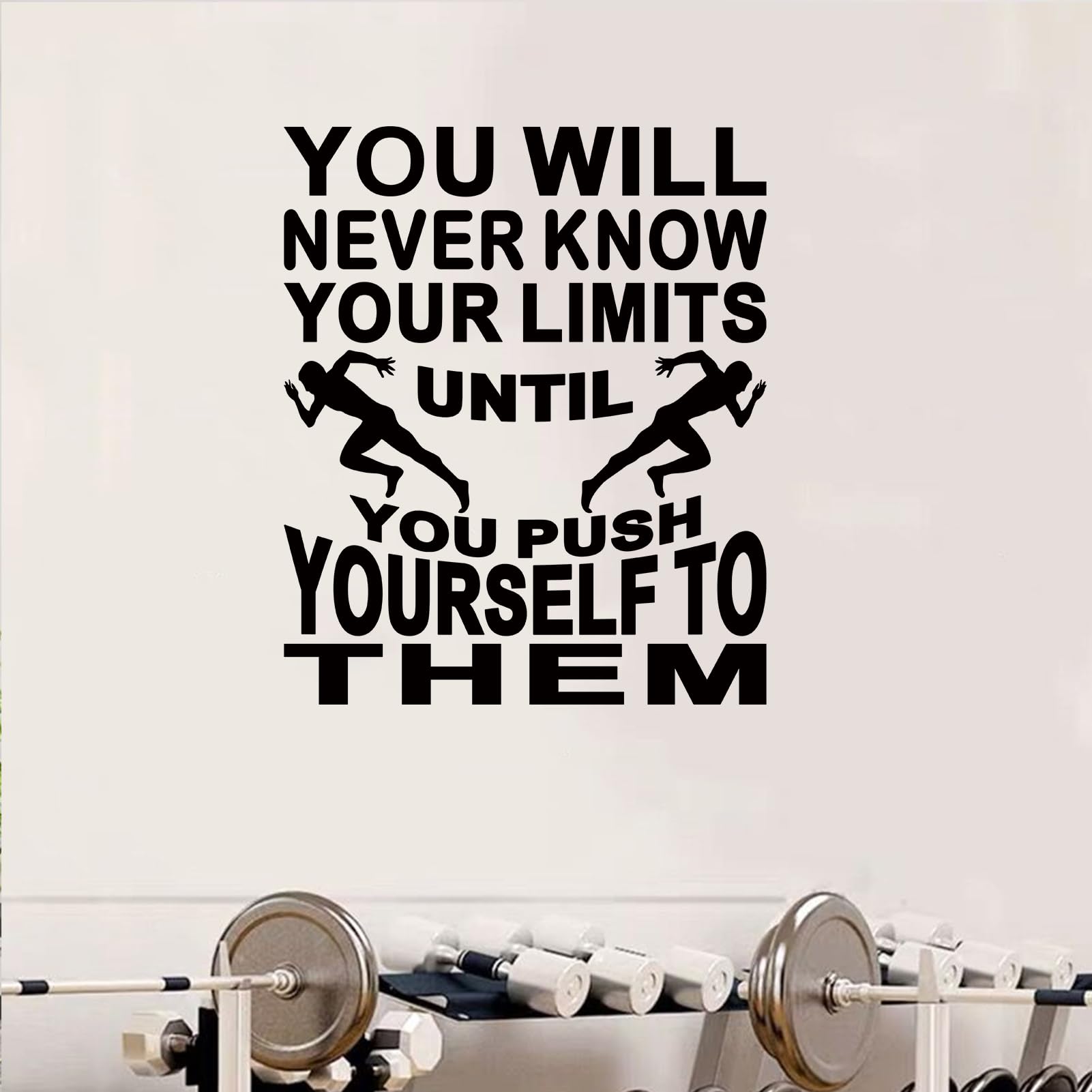 SEATUNE Motivational Office Wall Decals - Inspirational Quotes Positive Gym Wall Stickers Bedroom Home Garage Vinyl Art Wall Decor Don T Wait For Opportunity Create It 35 X9 8