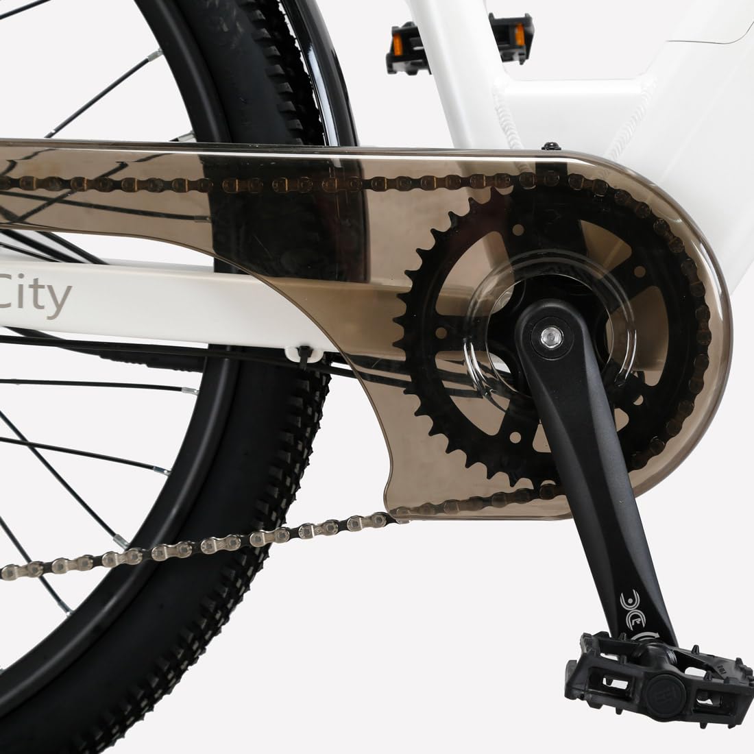 cysum X-City Vélo Électrique Homme Femme, 26" vélo électrique Urbain avec 48V 10.4Ah Batterie Amovible, Vélo de Ville électrique 250W, 7 Vitesses, City E-Bike pour Adulte, Step-Thru