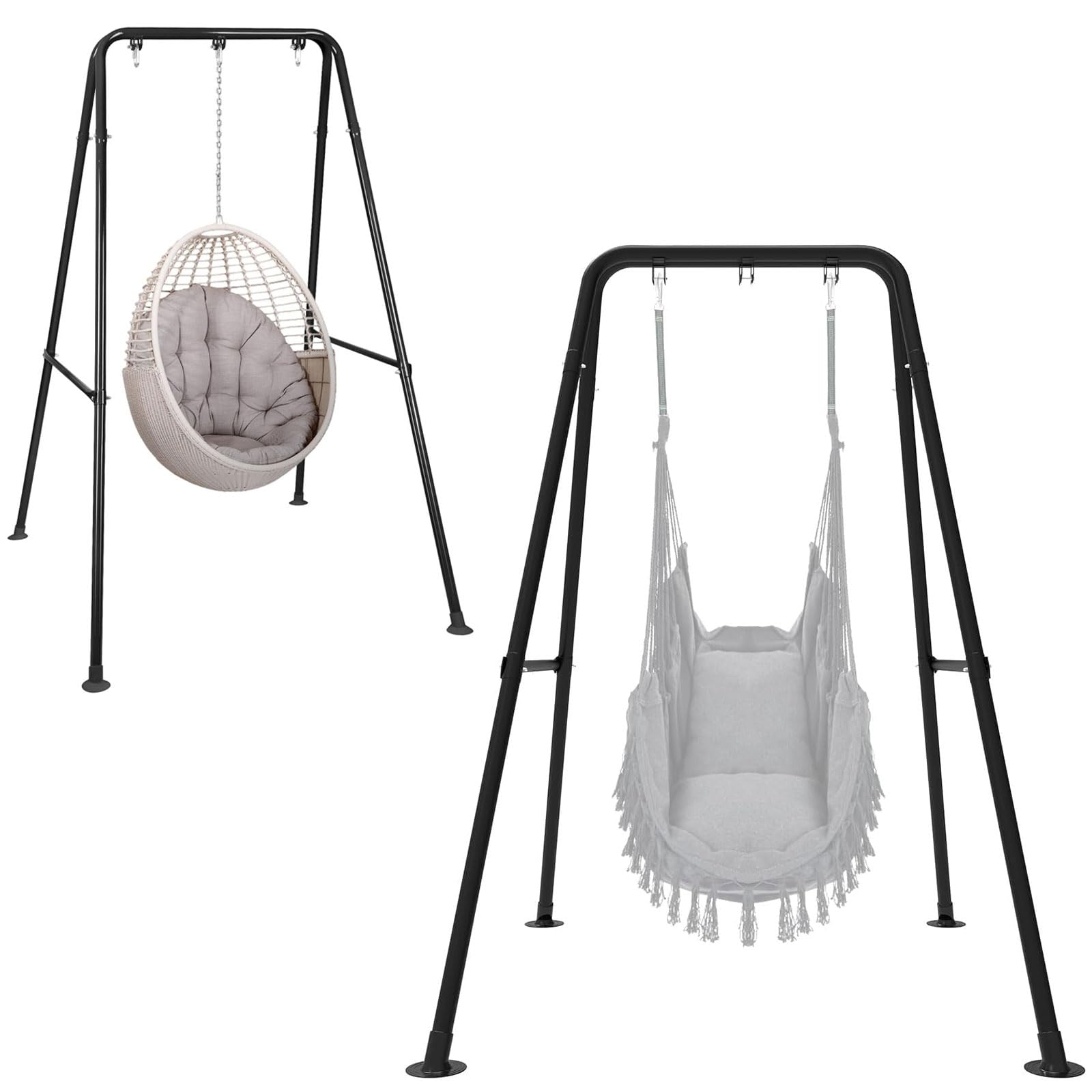 Hcosmy Foldable Hammock Stand for Kids - Portable Multi-Use Swing Frame for Outdoor Indoor - Easy to Assemble & Store - Hammock Chair Not Included