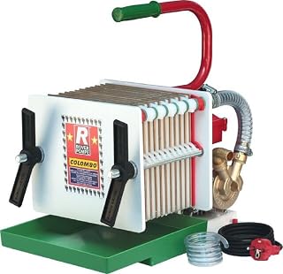 Filter Machine Super Colombo Plate Commercial/Home Pro Filtering | Beer/Mead/Liquids filtering | water, infusions, beers, pharmaceutical solutions, perfumes. Transfer Pump. (12 Pad)
