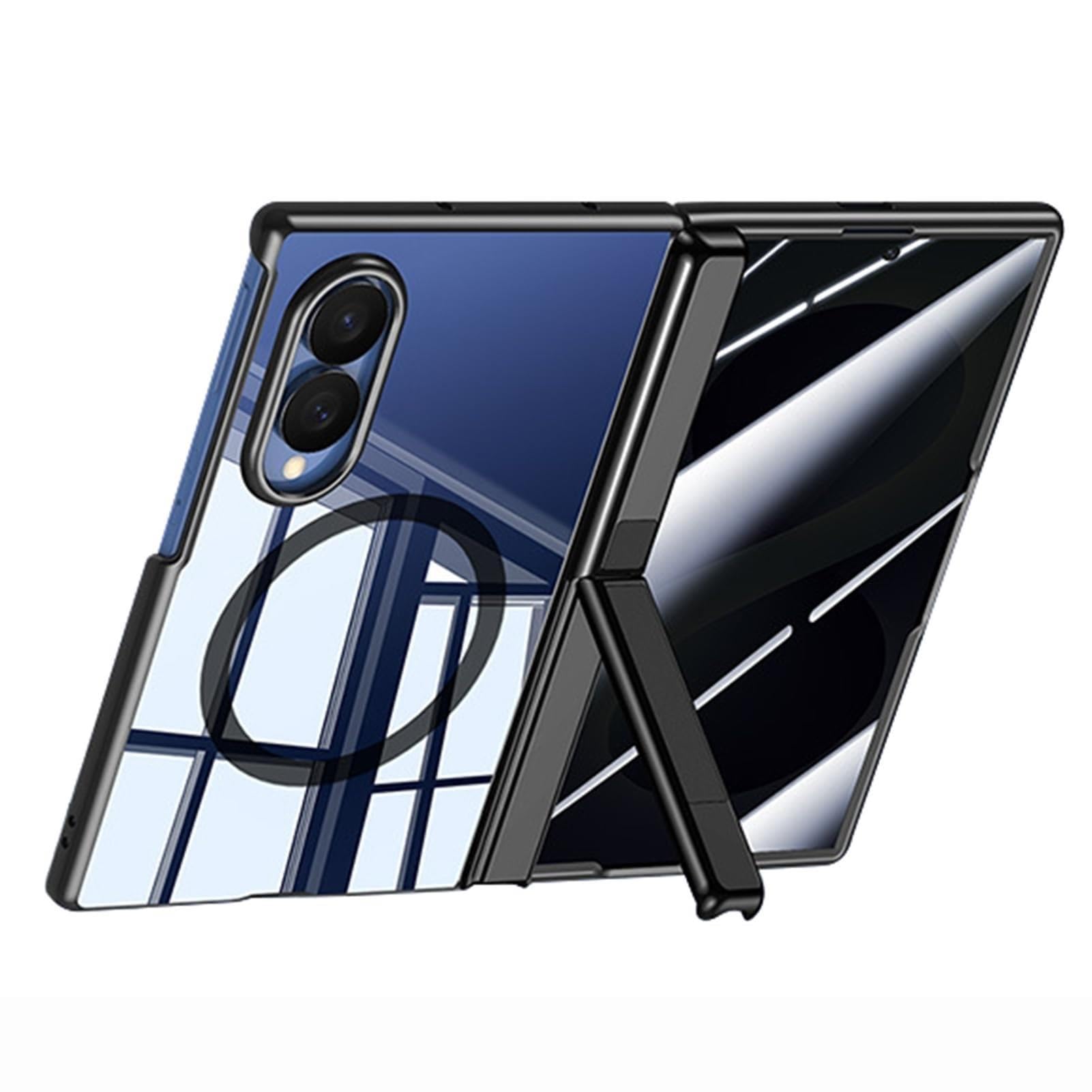 Custodia Per Samsung Galaxy Z Fold 8, Ultra Sottile Case Antiscivolo Staffa | With Protezione Fotocamera Guscio(Nero)