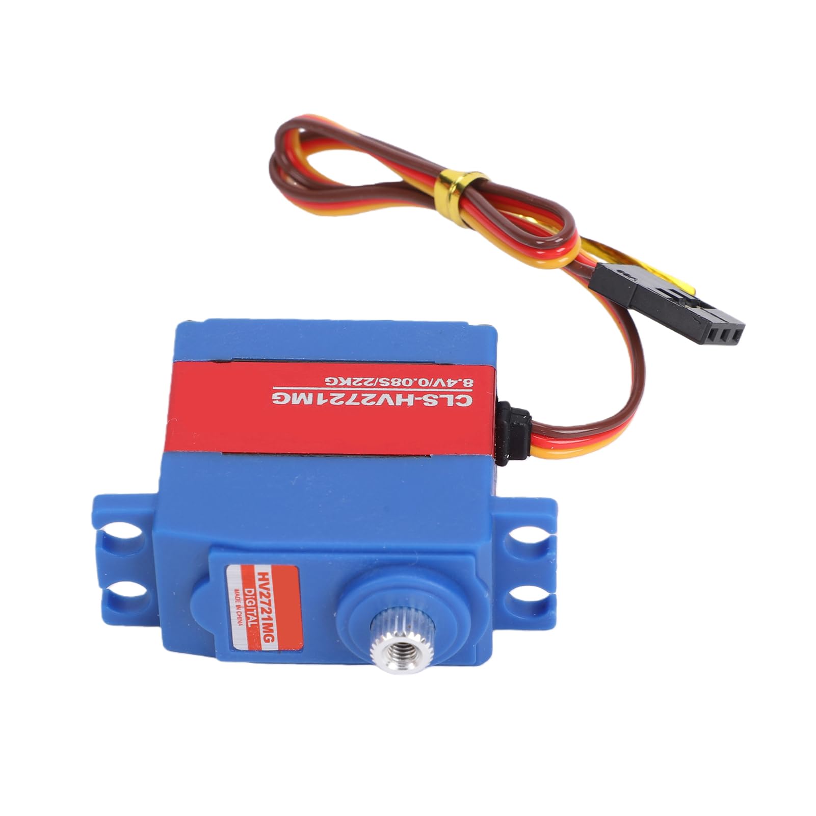Keenso RC Servo - Servo digital de transmisión metálica sin núcleo, 30 g, 22 kg, par alto, 0,08 segundos, 25 T, resistente a la lluvia, para coche RC 1 8 1 10 modelo de brazo robótico